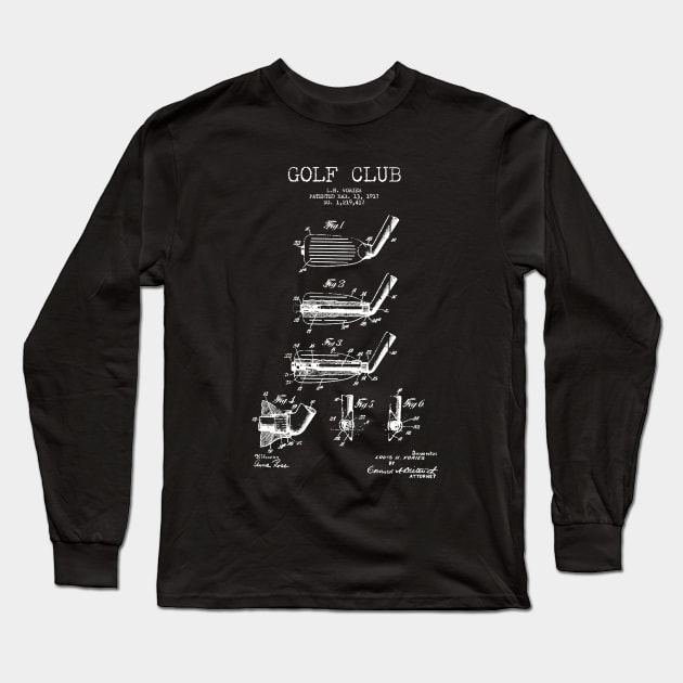 Golf Club Patent Long Sleeve T-Shirt by Woah_Jonny